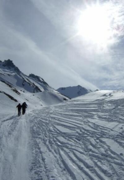 flacher Anstieg von der Jamtalhütte