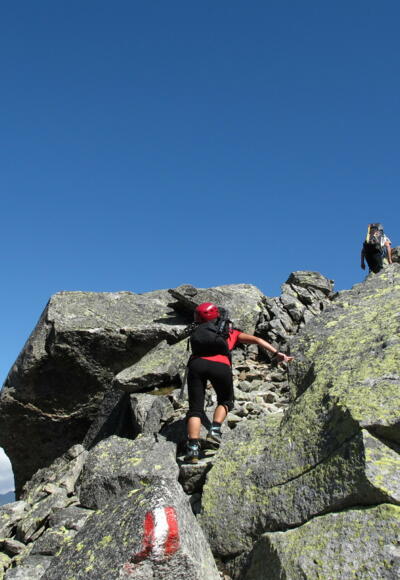 Aufstieg Amertaler Scharte