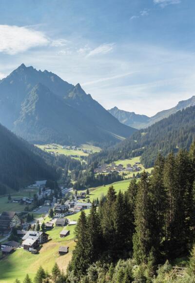 Blick nach Gargellen