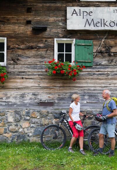Mit dem Mountainbike zur Alpe Melköde