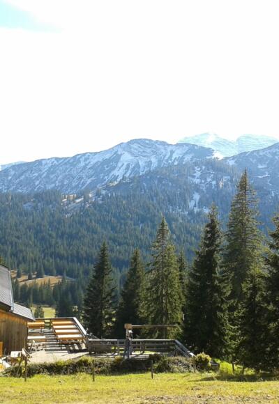 Die Gufferthütte - Blick nach Süden