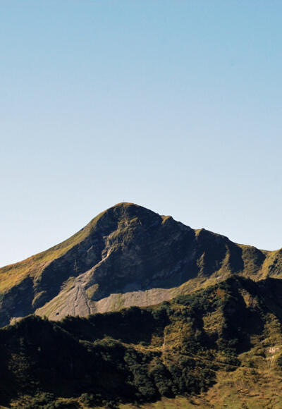 Blick zum Damülser Horn und Glatthorn