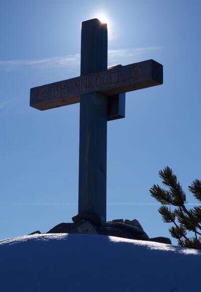 Kleines Gipfelkreuz vom Brunnkogel Süd, 1508 m.