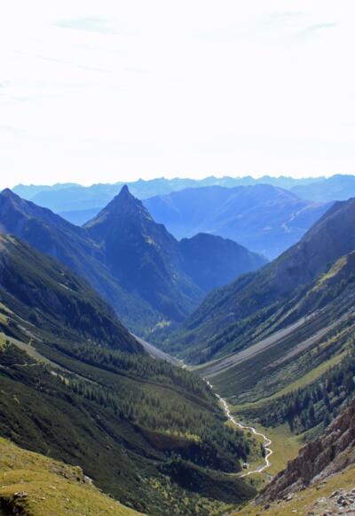 Blick von der Seescharte ins Lochbachtal
