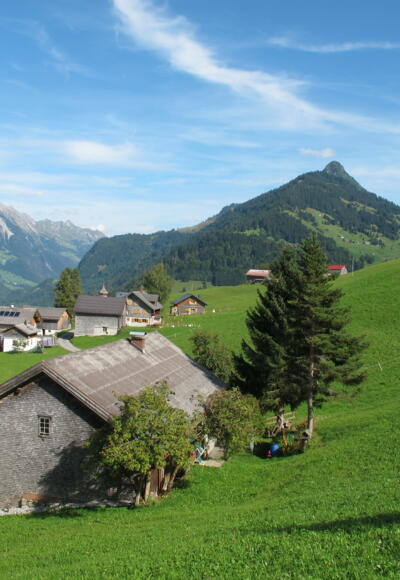 Blick von Raggal in das hintere Große Walsertal
