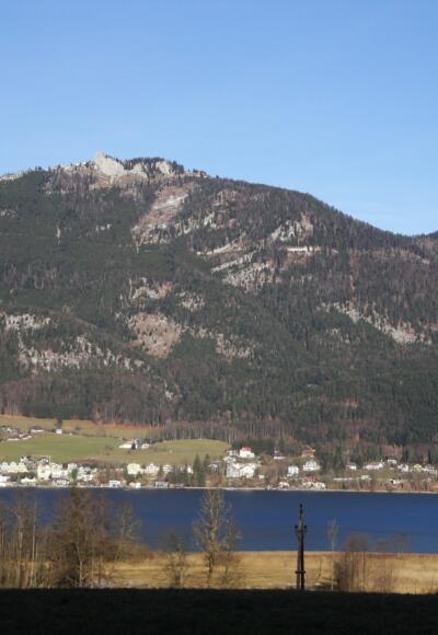 Das rechte markante Felsdreieck ist der Sommeraustein