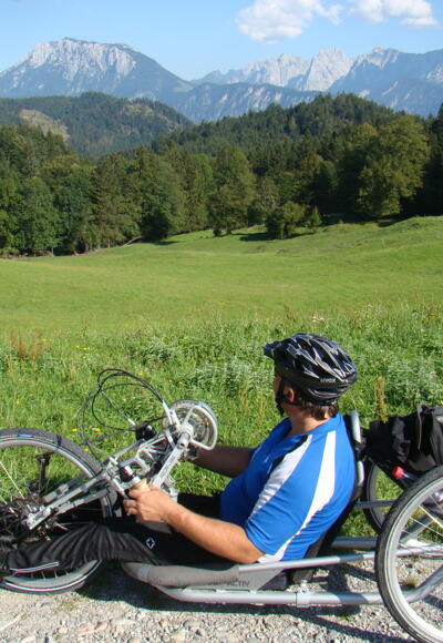 Mit dem Handbike unterwegs im Chiemsee-Alpenland