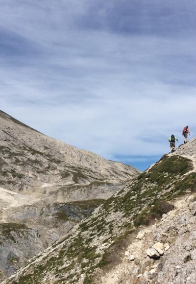 Die Karstlandschaft um die Steirische Kalkspitze
