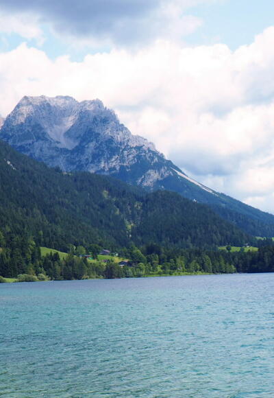 Hintersteinersee 882m mit Scheffauer