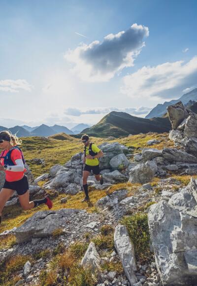 Trailrunner beim Caveljoch