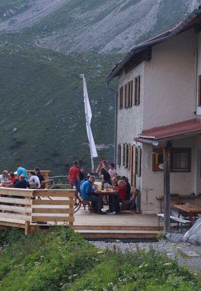 Steinseehütte Veranda
