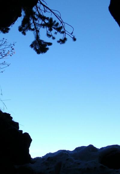 Höhlenkirche1615 m, wo sich die Protestanten versteckten.
