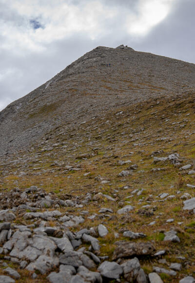 Das Ziel: der Doppelgipfel der Oberen Wildgrubenspitze