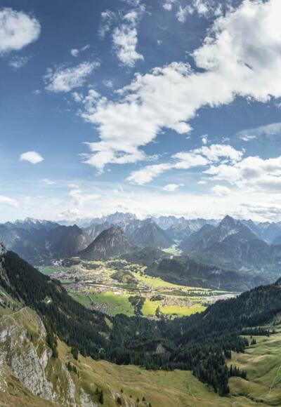 Blick vom Hahnenkamm Reutte