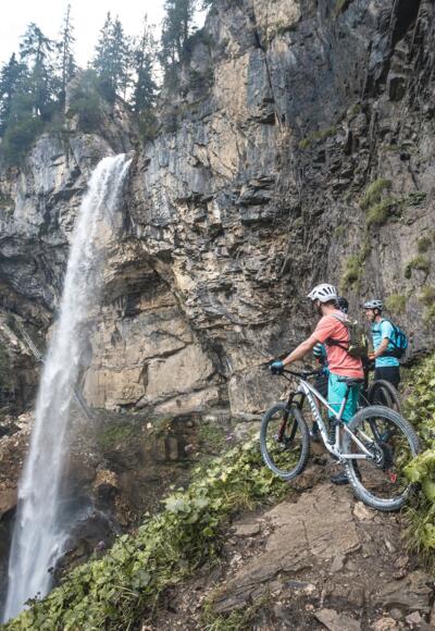 Der 60 Meter hohe Johanneswasserfall