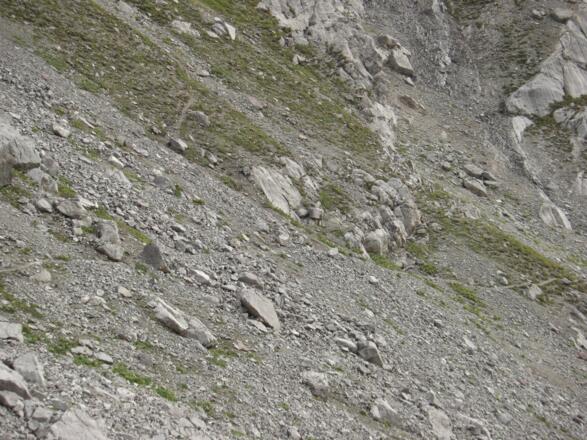 Abzweigung zum optionalen Gipfeanstieg