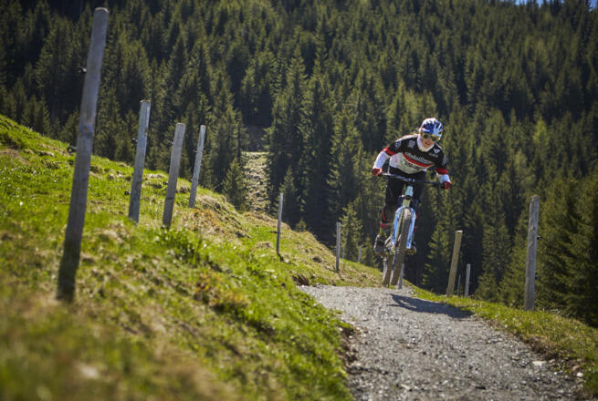 Vali Höll am Buchegg-Trail