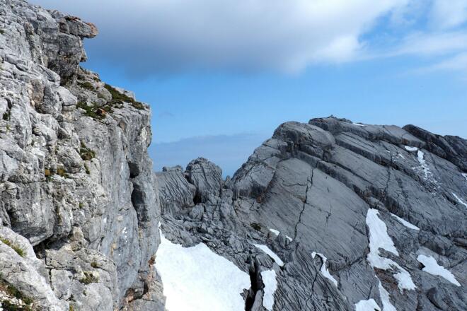 Verbindungsgrat zum Nordgipfel