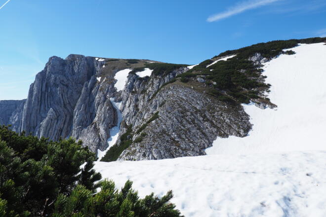 Ausstieg am Nockplateau ~1855m
