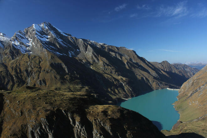 Blick zurück zum Stausee