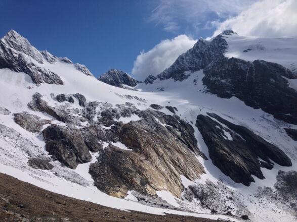 von links nach rechts: Heuflerkogel, Scheiberkogel, Rotmoosjoch und Rotmooskogel