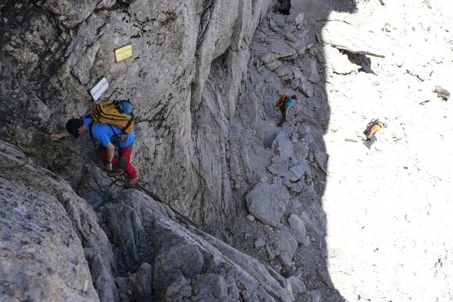 Gesicherte Passage auf 1850 m