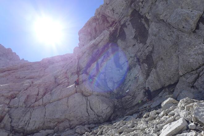 Gesicherte Passage auf 1850 m