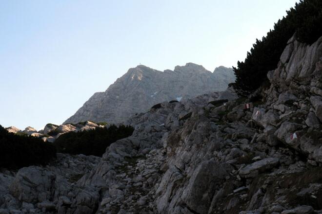 Aufstieg in der mark. Rinne um 1760m