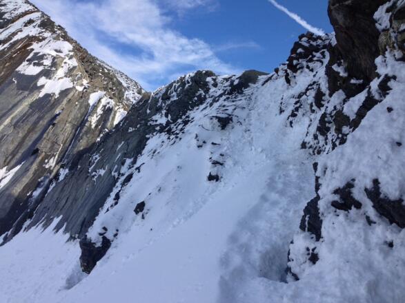 die letzten Meter zum Rotmoosjoch