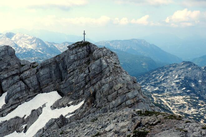 Blick vom Nord- zum Südgipfel