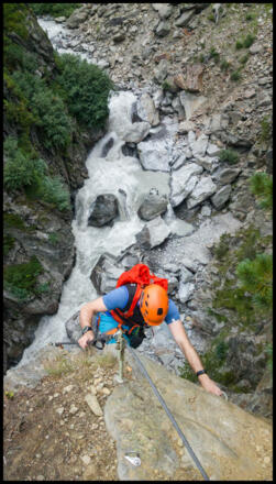 Die Gurgler Ache im Hintergrund.