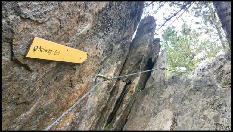 Im KLettersteig am Zirbenwald