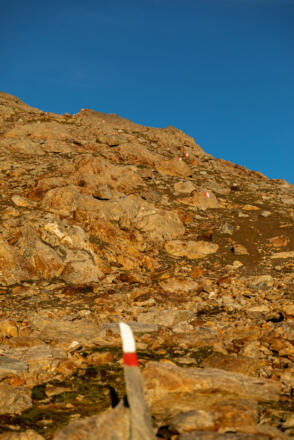 Gut markiert geht es bis zur Gurgler Scharte