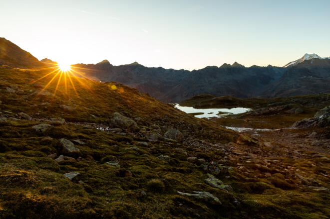 Sonnenaufgang über dem Somsee