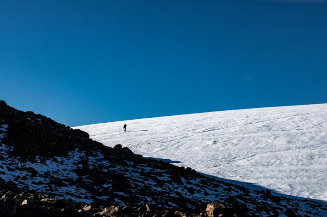 Der Gletscher am Zirmkogel/Stockkogel (Stockferner)