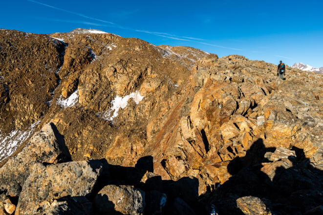 Am langen Gipfelgrat