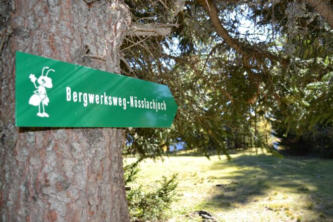 Infoschilder Bergwerksweg
