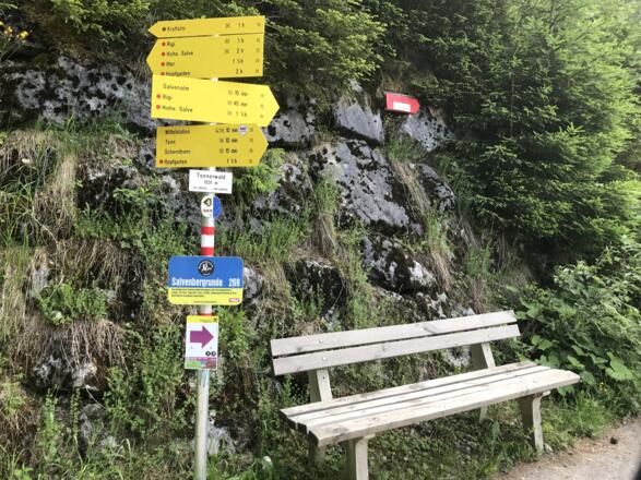 Der Weg ist sehr gut ausgeschildert