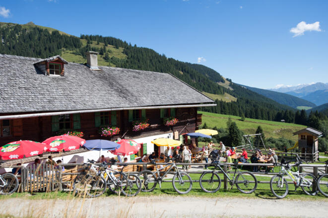 die Baumgartenalm im Mühlbachtal