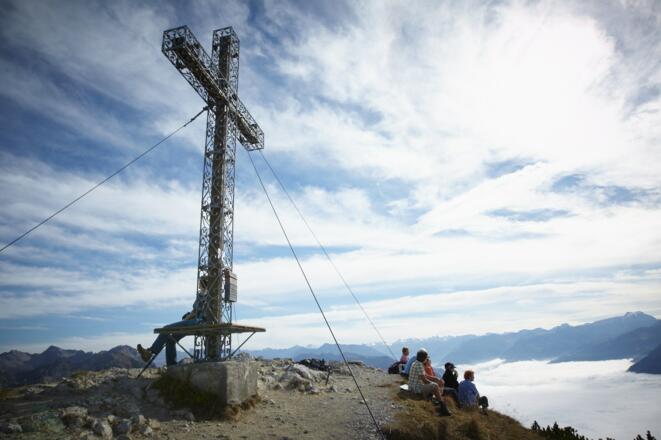 Am Gipfel vom Hohen Fraßen