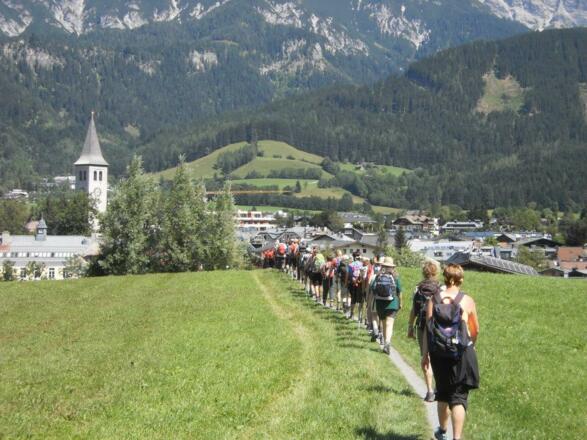 Ankunft in Saalfelden