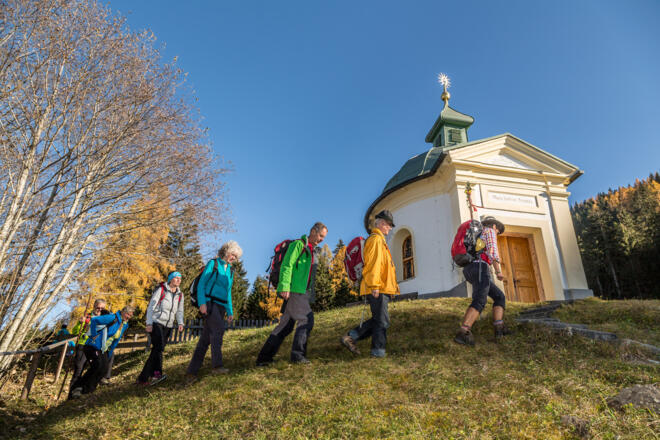 Aufstieg zur Wallfahrtskapelle Maria Elend