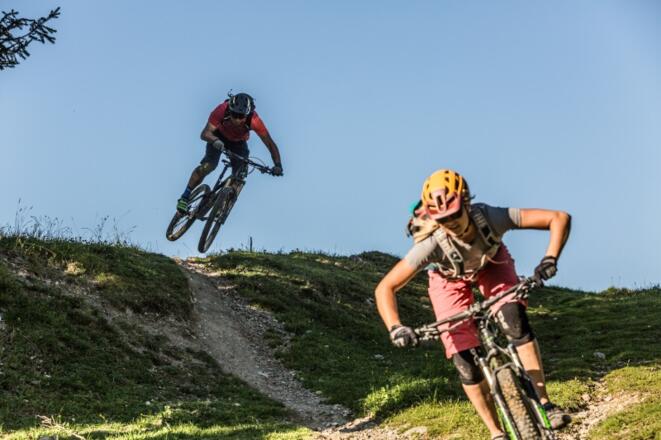 Spaß auf dem Fleckalm-Trail