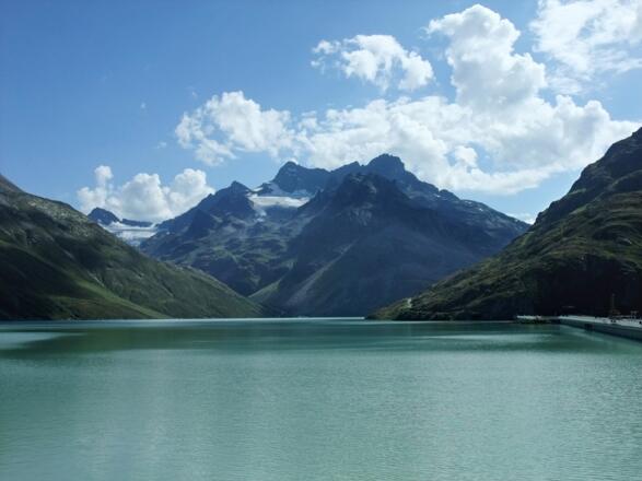 Der Silvretta-Stausee.