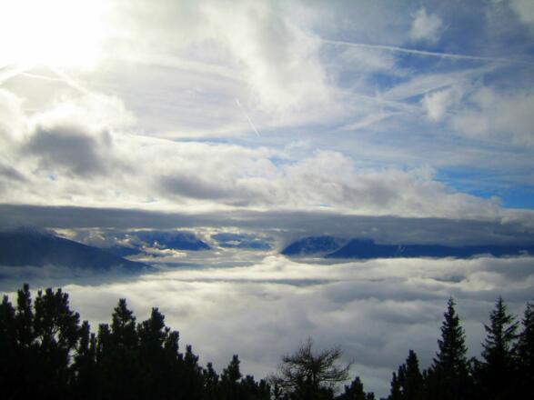 Blick Richtung Süden, links der Patscherkofel