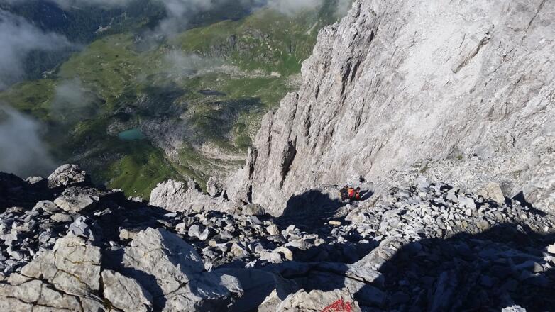 Abstiegsbereich Mosermandl