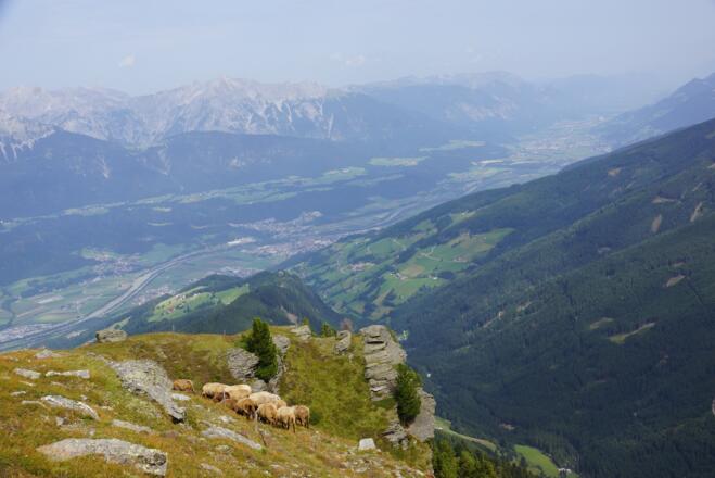 auf dem Weg zur Glungezerhütte