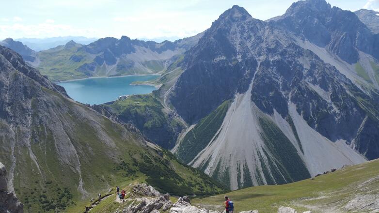 Blick vom Weg zum Lünersee