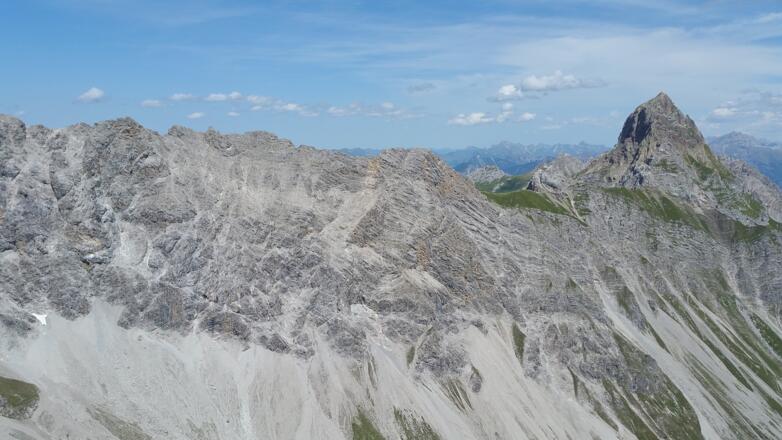 Blick vom Saulakopf zur Zimba