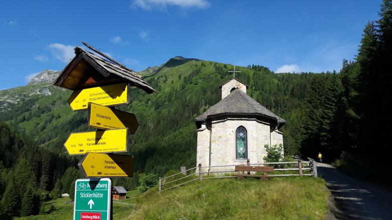 Weggabelung Sticklerhütte, Karwassersee